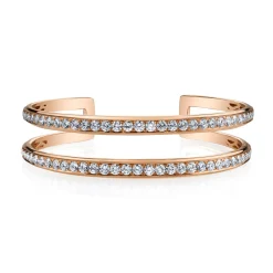 Online TWO ROW DIAMOND CUFF Cuffs