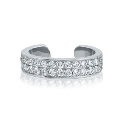 Best Sale TWO ROW DIAMOND EAR CUFF Ear Cuffs