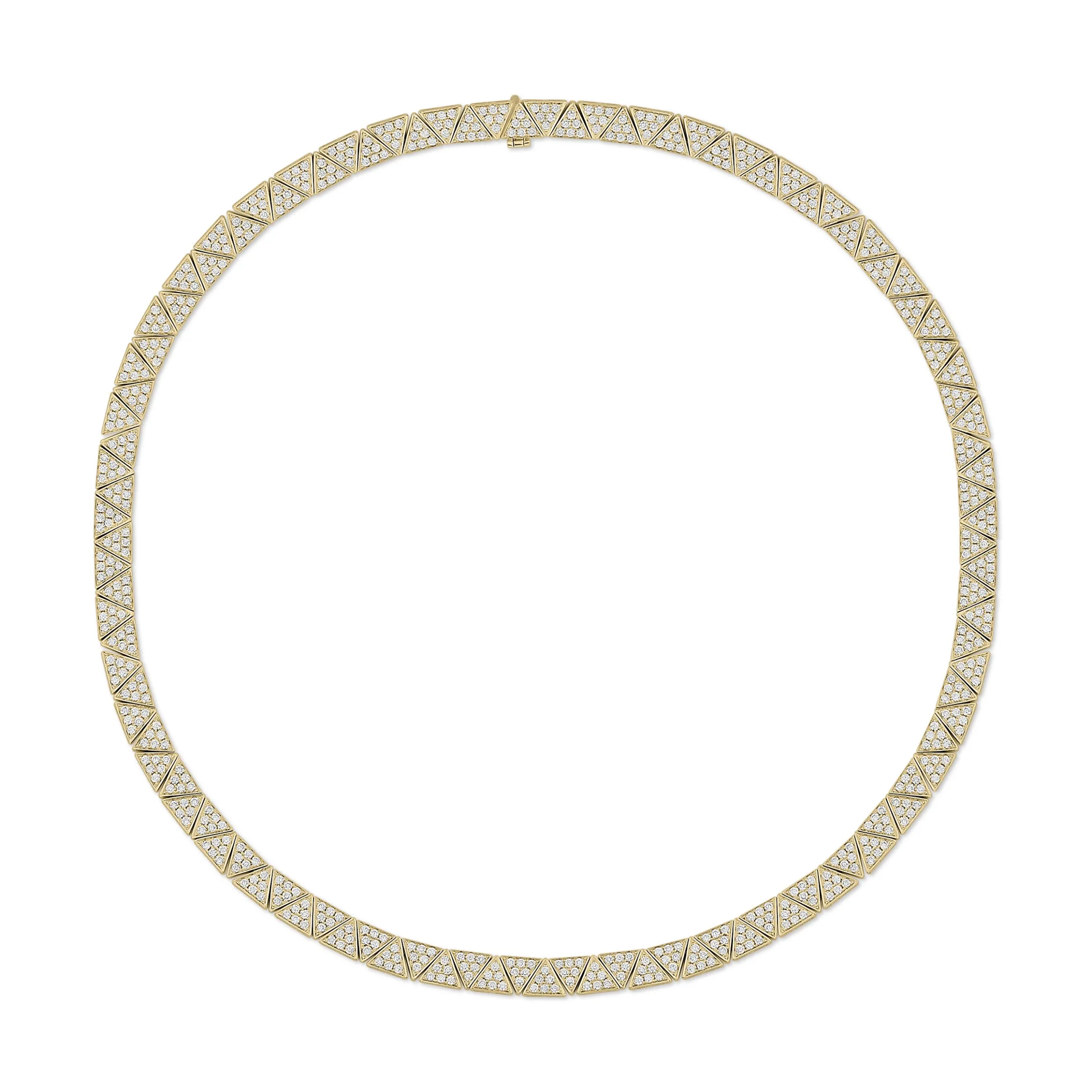 Hot WIDE PAVE DIAMOND CLEO CHOKER Chokers